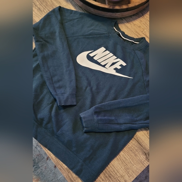 Nike Navy Crewneck Sweater MED - Picture 1 of 3